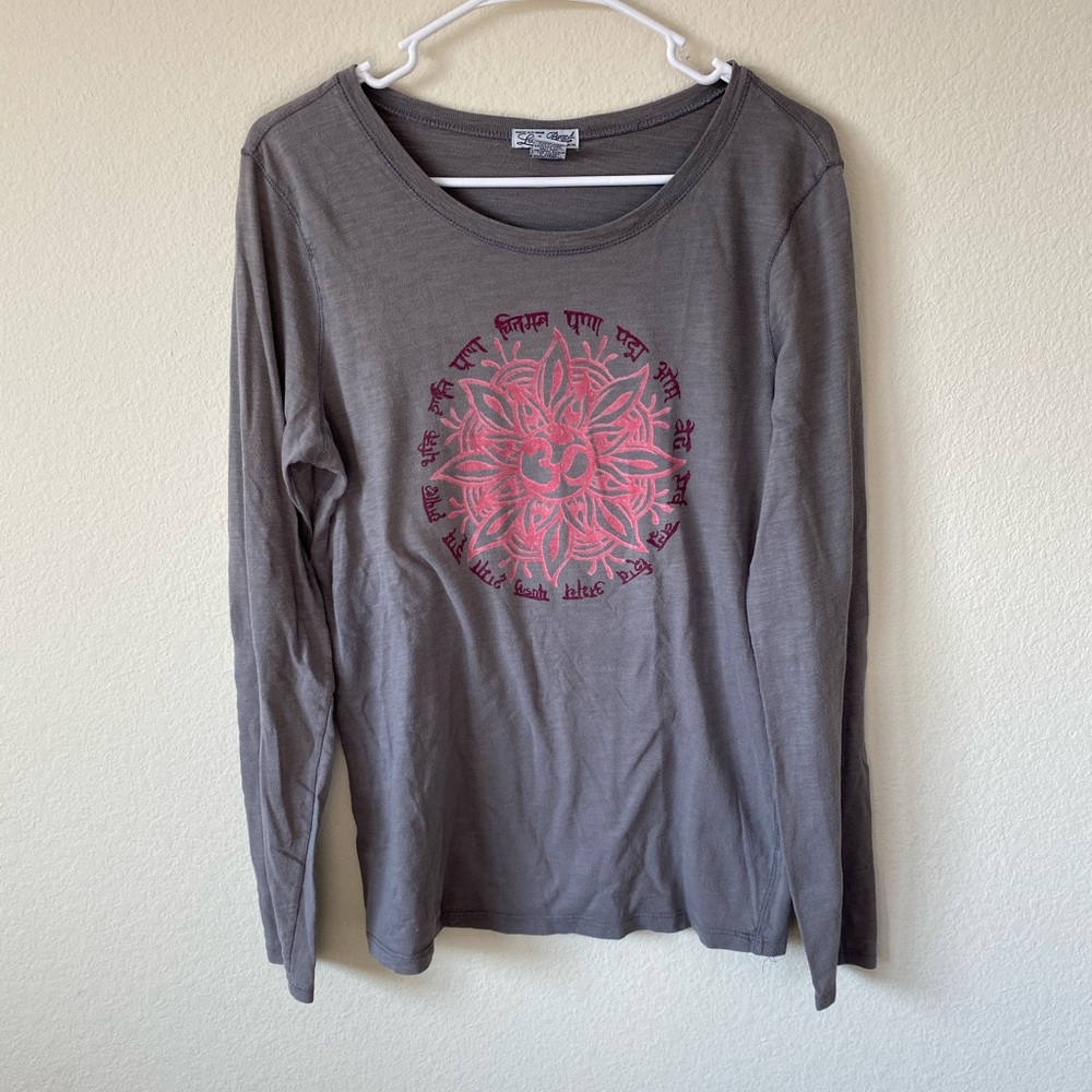 Lucky Brand Mandala Gray Long Sleeve